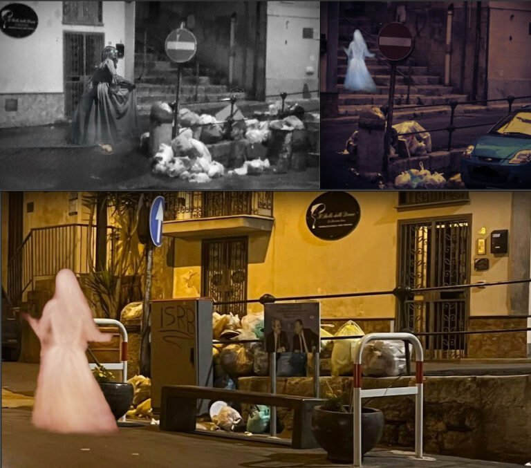 Il fantasma di Girolama tra i rifiuti di Via Antonio Veneziano.