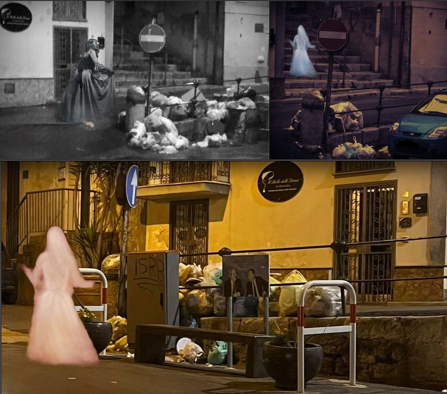 Il fantasma di Girolama tra i rifiuti di Via Antonio Veneziano.